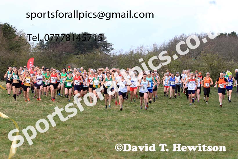 Womens and Mens 65+ in the 2023 BMAF Cross Country Champs., Wallsend. Photo: David T. Hewitson/Sports for All Pics
